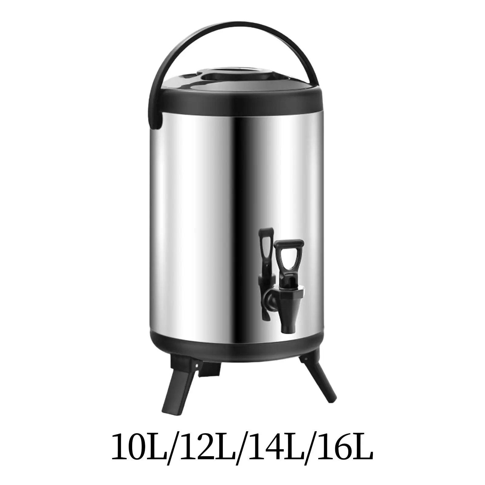 Insulated Tea Barrel Double Layer Beverage Dispenser for Home Coffee Milk