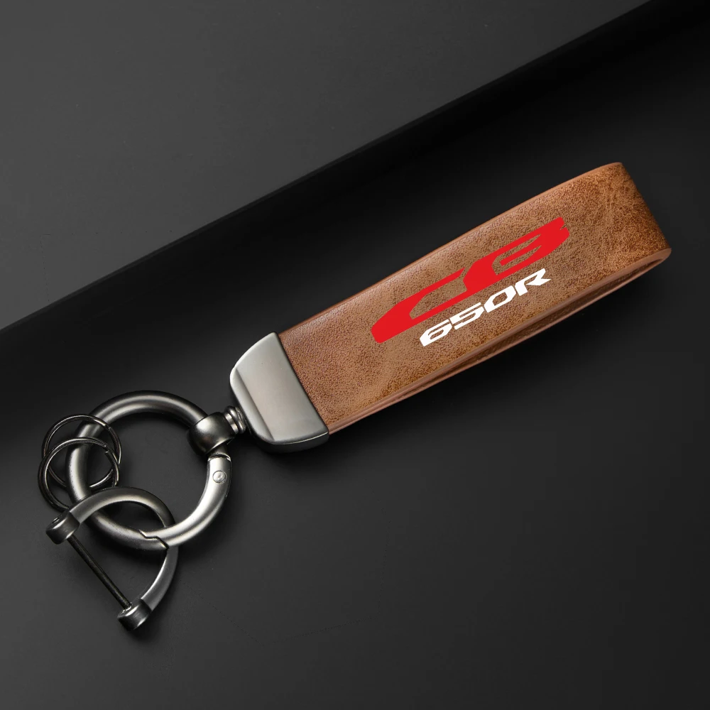 Hochwertiges Leder Motorrad Schlüsselanhänger Halter Schlüsselanhänger für HONDA NEO SPORT CAFR CB650R CB650-R 2019 2020 2021 CB 650R Zubehör