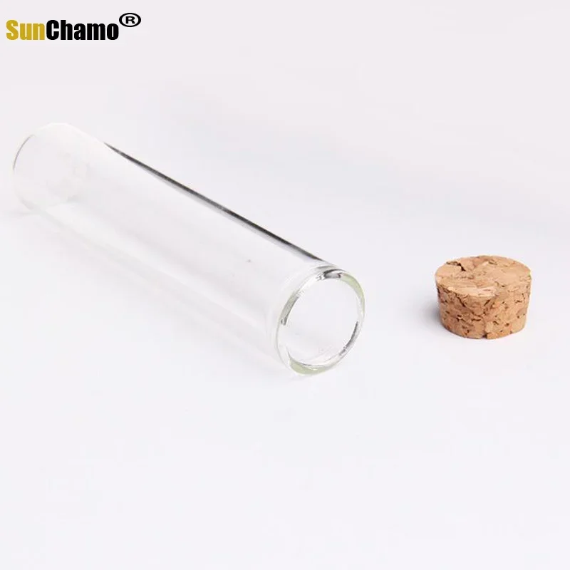 5PC/LOT 60/90/100/120mm Bottles with Cork Small Transparent Mini Empty Glasses Vials Jars Container Clear  Botlles Eco-Friendly