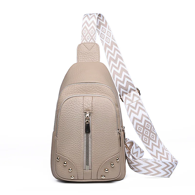 

PU Women Chest Bag Outdoor Camping Climbing Hiking Cycling Gym Crossbody Bags Leisure Business Commuting Shopping Sling Backpack