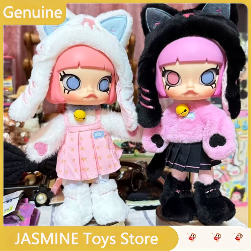 POP MART Molly 1/8 Scale Action Figure Blind Box Cute Cat Themed Collectible Doll Creative Desktop Decoration Gift For Hobbyists