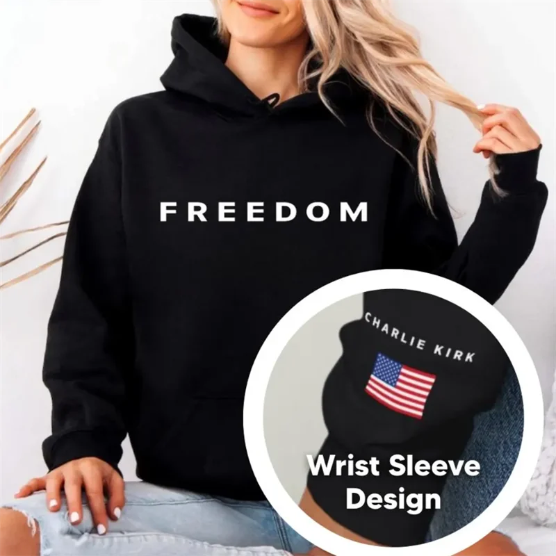 

Charlie Kirk Hoodies 2025 Vintage Merch Hoodie Men and Women Hip-hop Sports Pullover Sweatshirt