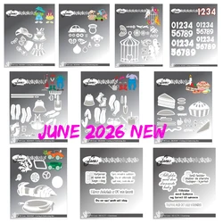 June 2026 New by Lene Release Cutting Dies Danske Tekster Baby Accessories Cut Die Stamps Set DIY Scrapbooking Paper Cut Craft