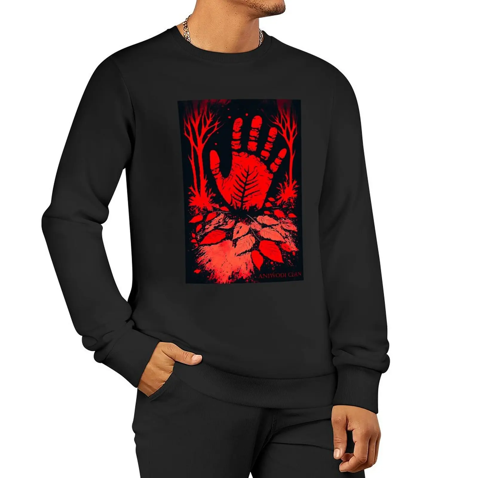 Red Paint Clan - AniWodi Pullover Hoodie fashion men hooded shirt japanese style men's clothes hooded sweatshirts