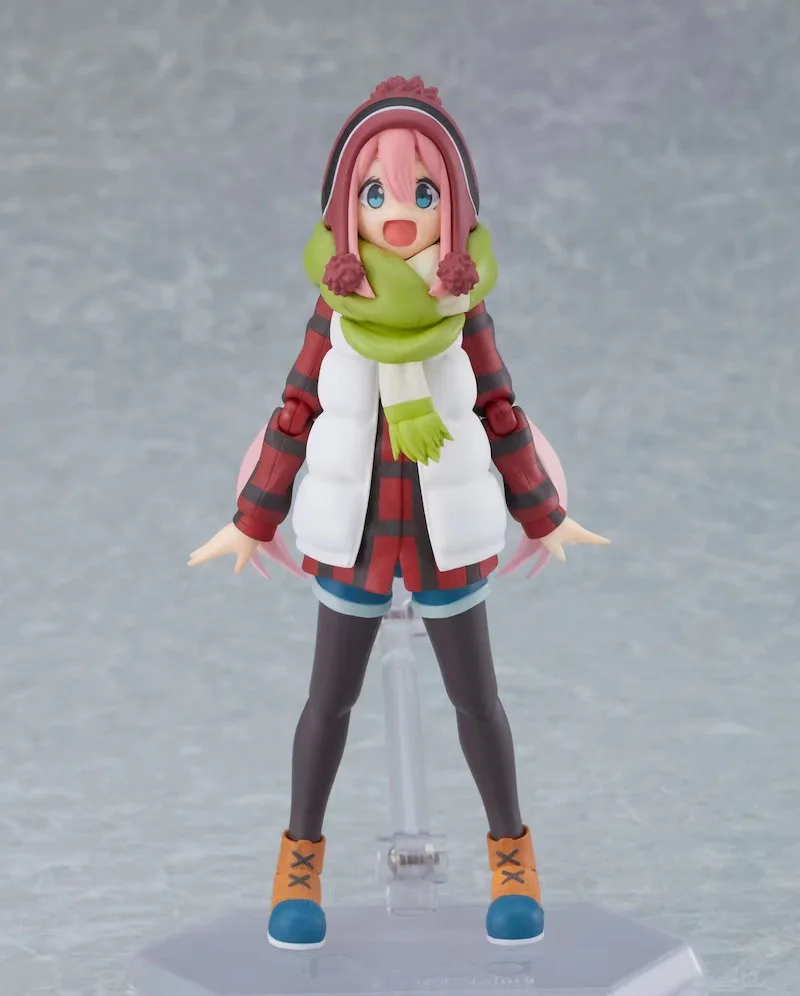 Oryginalna figurka fabryczna Max #551 Yuru campsin Shima Rin Kagamihara Nadeshiko figurka PVC zabawka-model do kolekcjonowania figurki Anime