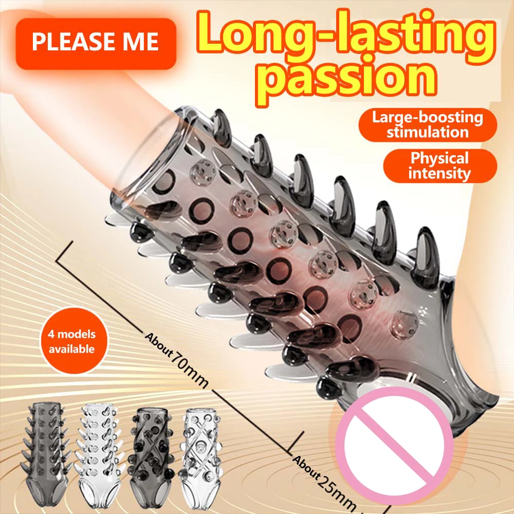 2 قطعة كم القضيب سيليكون خواتم الديك القضيب موسع الانتصاب أقوى المكبر مقاس محسن الجنس لعب الكبار للرجال الأزواج #1