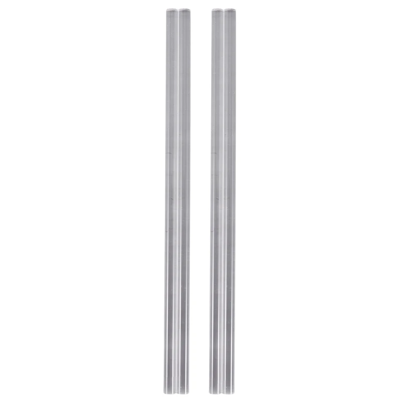 HOT SALE 4Pcs 10Mm Clear Round Perspex Acrylic Bar PMMA Extruded Rod 12Inch Length