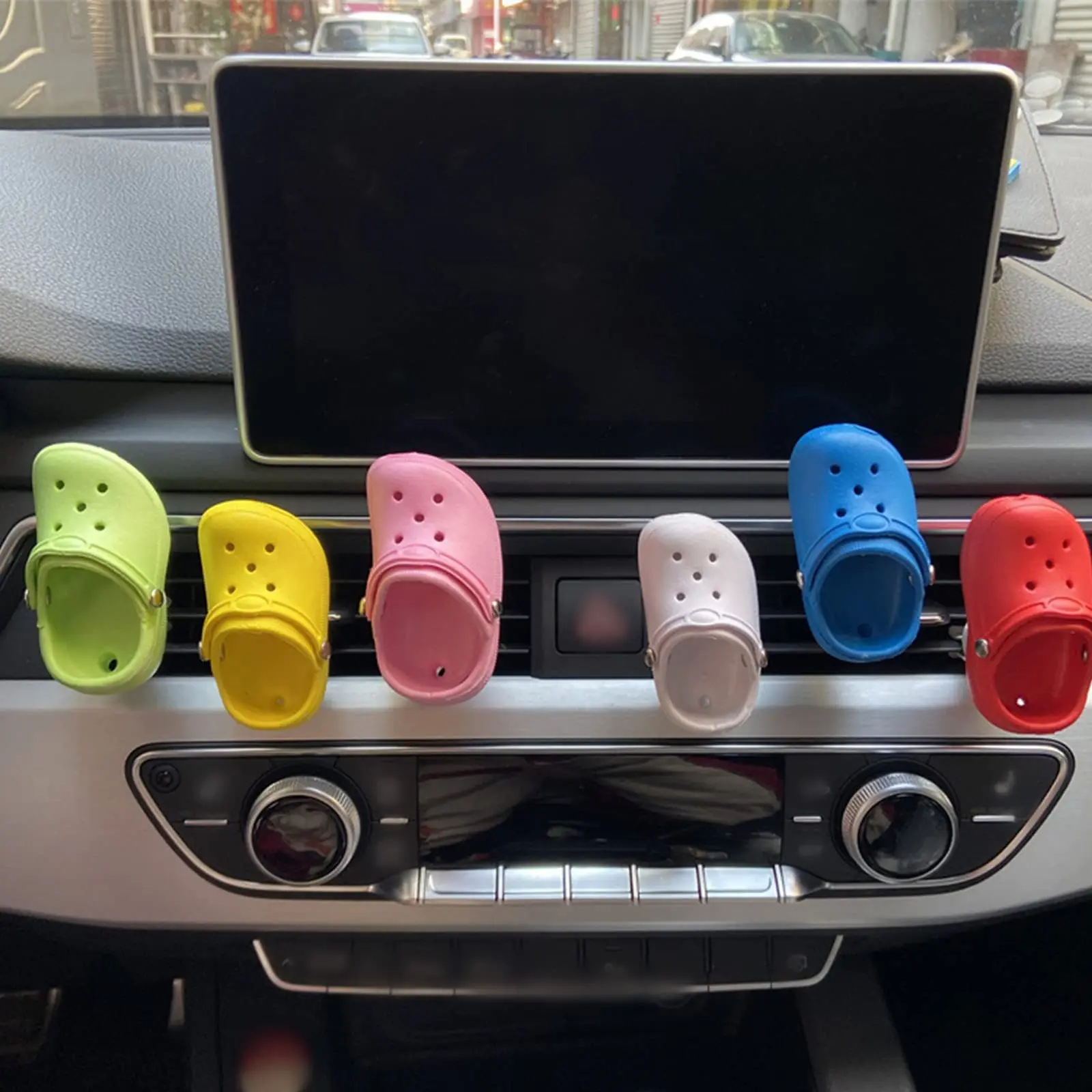 Smart and Cute Car Shoes with Cute Holes, Car Air Outlets, Cross Wind, Strong Wind Dual purpose Car Aromatherapy Sheet, Air Outl