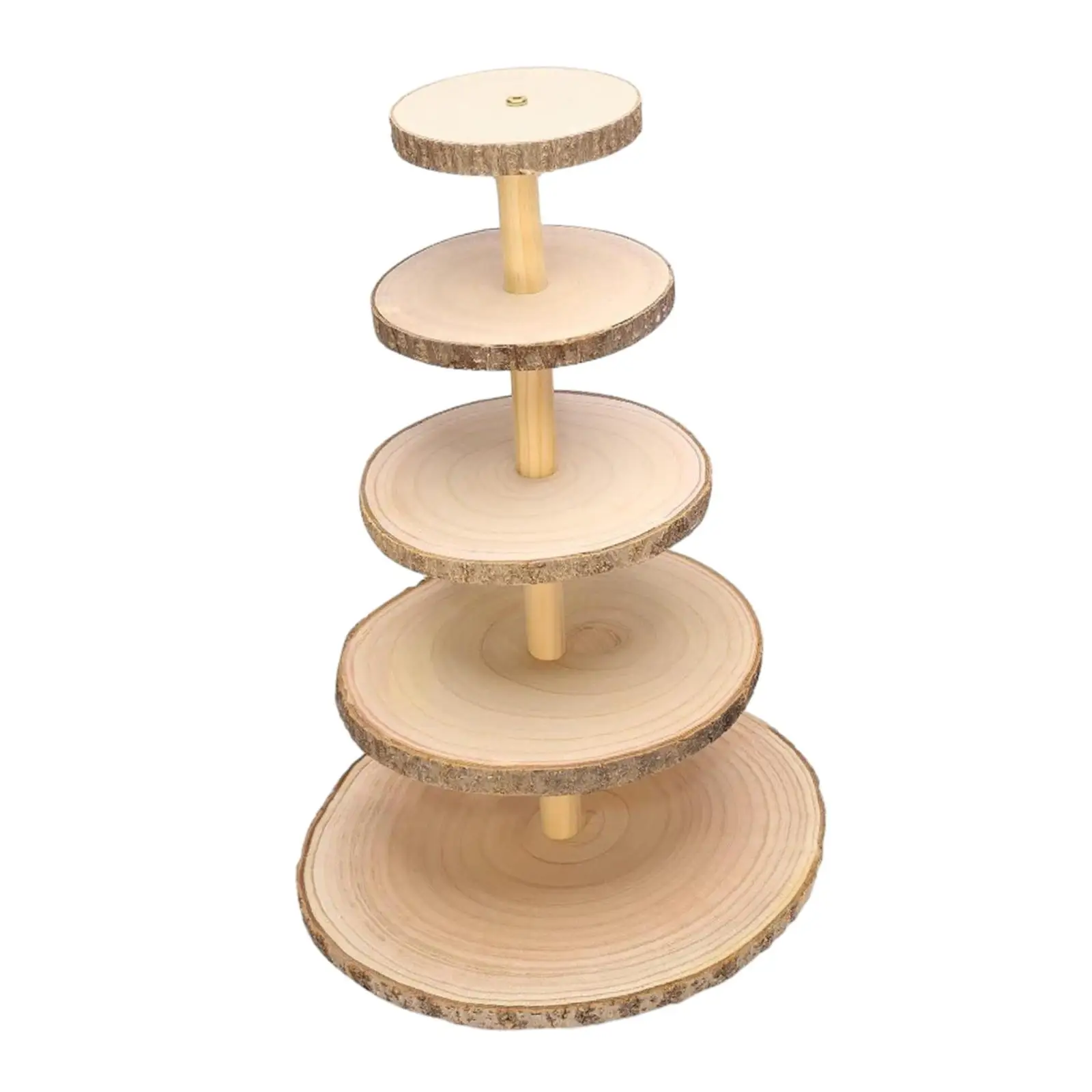 

Wood Cupcake Stand Rustic Wood Cake Stand Dessert Display Stand Four Tiered for Table Centerpiece Parties Home Birthday Decor