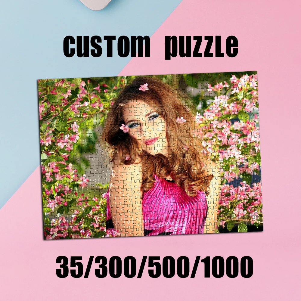35/300/500/1000pcs Personalized Custom Photo Selfie Puzzle For Housewarming Bedroom/Living Room For Children's Day