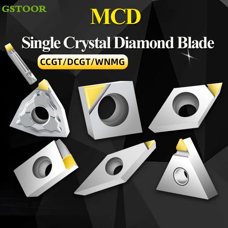 

MCD для алюминия Diamond APKT16 CCMT DCMT TNMG WNMA MGMN VCMT Режущее лезвие с ЧПУ Токарный станок Токарные инструменты