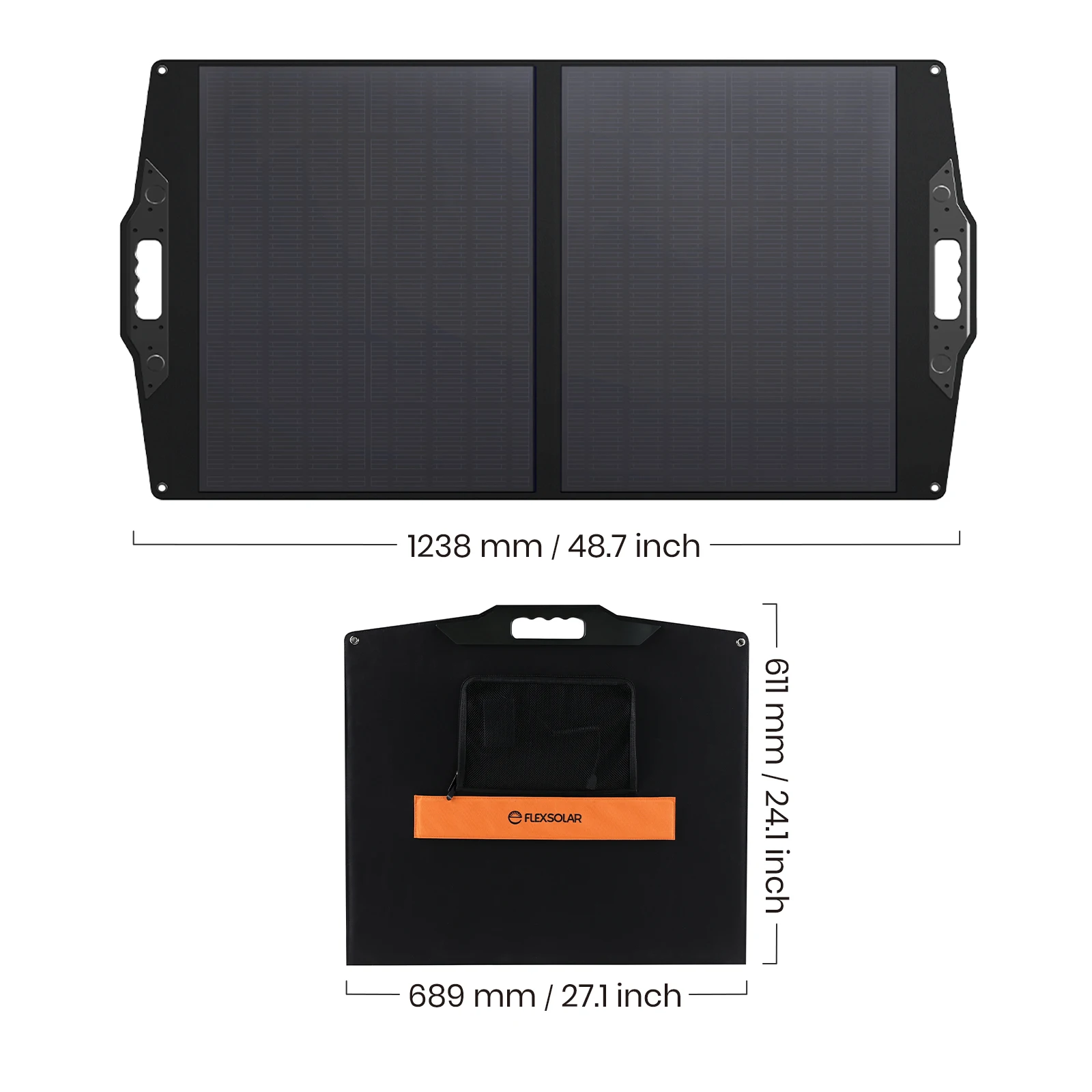 FlexSolar 100W Portable lightweight Solar power charger