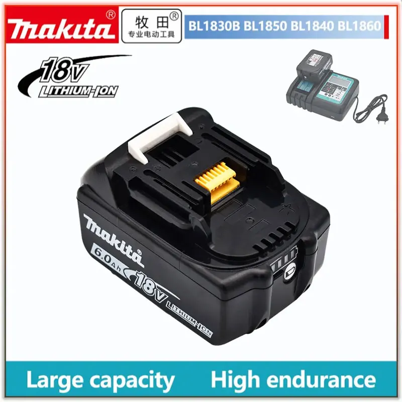 

Makita 2.0Ah/6.0Ah 18V battery BL1850 BL1860 BL1860B lithium battery replacement suitable for DHG181Z hot air gun tool battery