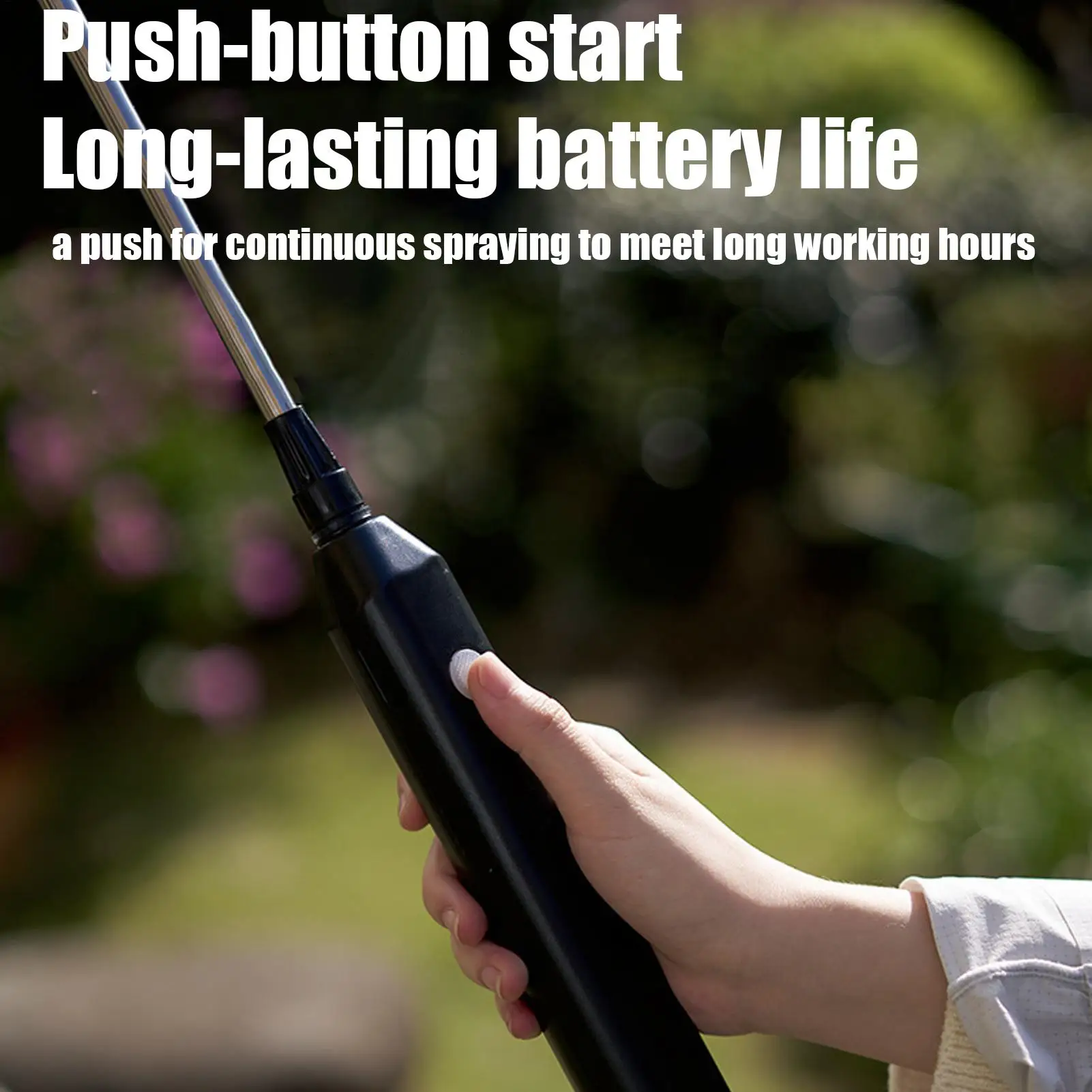 بخاخ يعمل بالبطارية سعة 1 جالون للتحكم في الأعشاب، بخاخ بطارية عالي الضغط، زجاجة بخاخ أوتوماتيكية