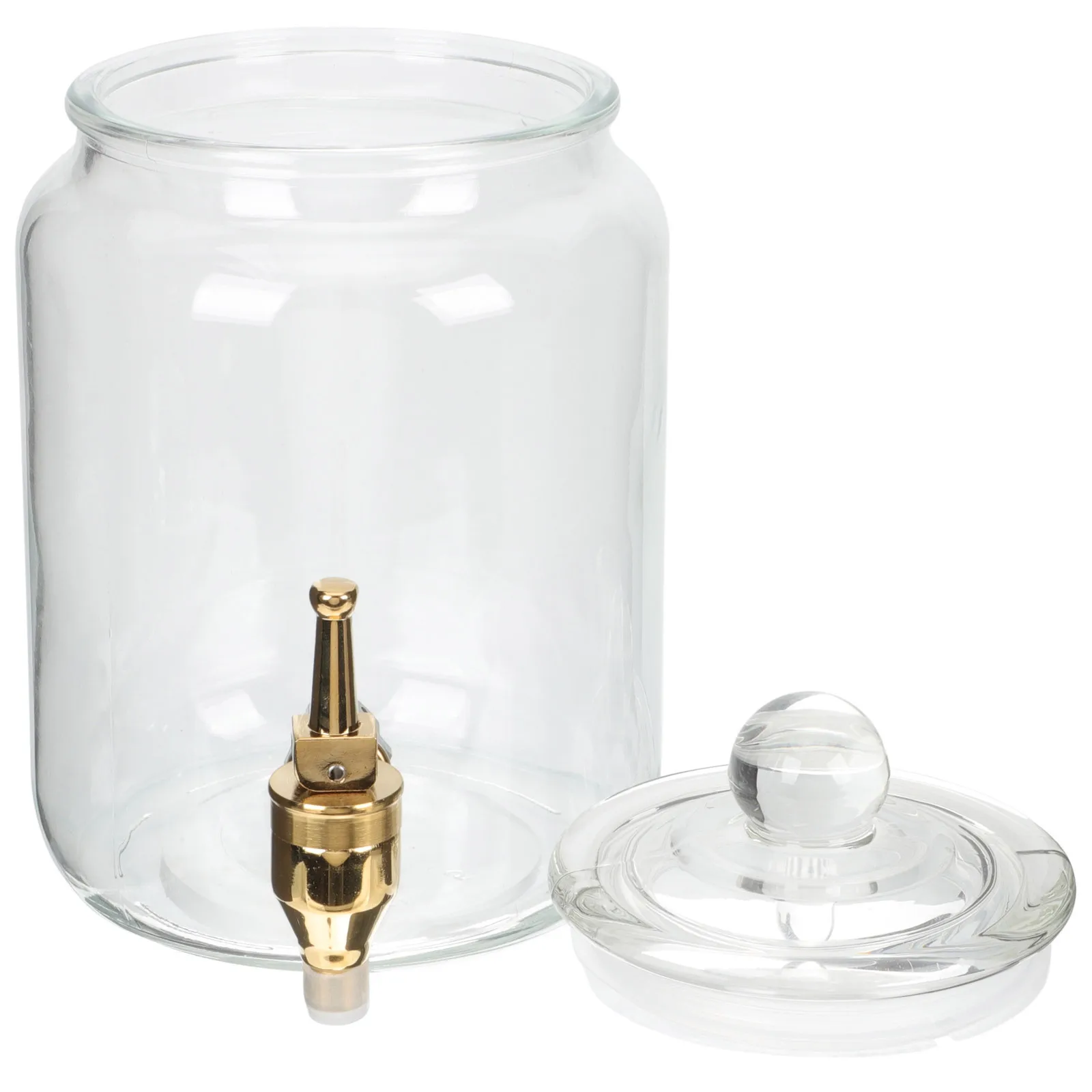 

Glass Wine Jar Large Pickle Preserve Container Sealed Lid Spigot Kitchen Drink Bucket Glass Storage Jar Sealed Wine Bottle