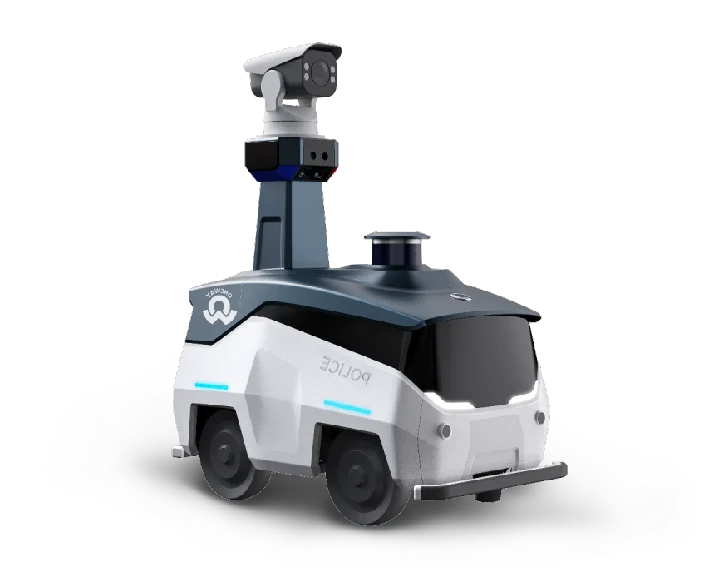 ANBOT-Y Small Intelligent Security Robot with Face & License Plate Recognition Auto Charging IP55 Indoor Outdoor Surveillance