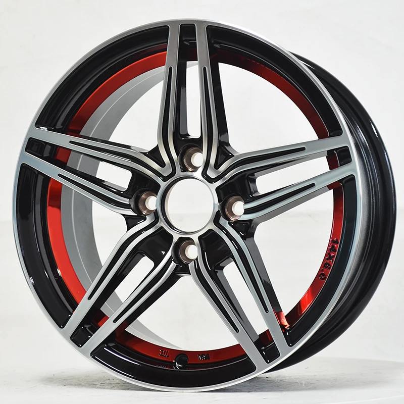 Rim 13x5.5J PCD4X114.3 offset 25ET CB67.1 offroad performance Black machine face racing Casting Alloy Passenger Car Wheels