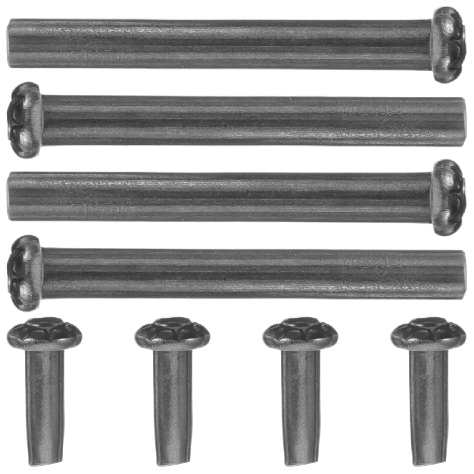 4 Ensembles de Fixations pour Éventails Pliants : Rivets et Écrous Métalliques pour Réparation et Kits de Bricolage d'Éventails à Main, Éventails de Danse et Éventails Chinois