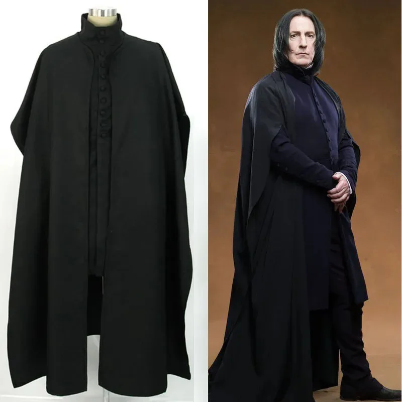 

School Severus Snape Cosplay Costume Halloween Christmas Custom Made