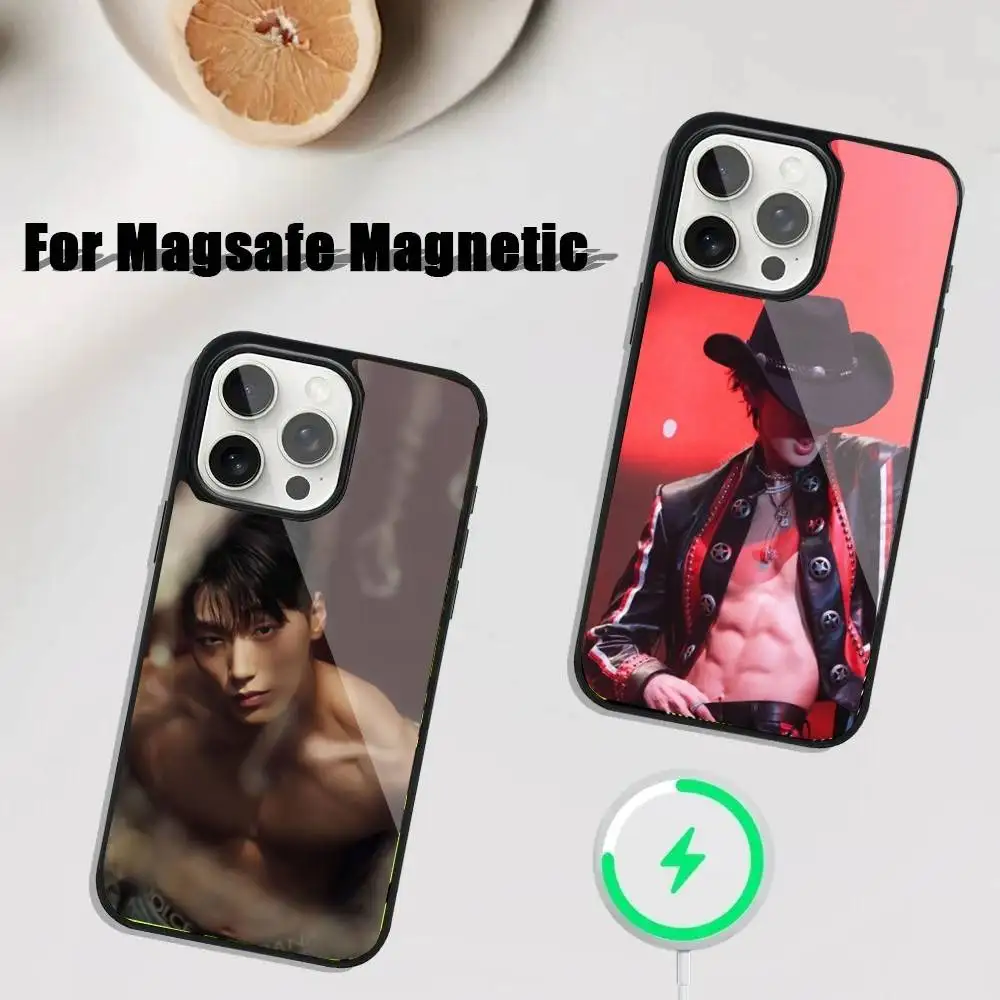 

Hot A-ATEEZ Kpop Phone Case For iPhone 17,16,15,14,13,12,11,Pro,Max,Plus,Mini,SE4,E Magnetic Magsafe Wireless Charging