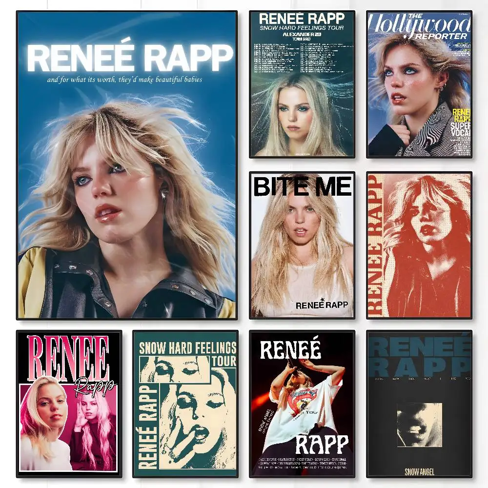 

American Music Singer R-renee Rapp Poster High Quality Dorm Living Room Aesthetic Wall Decoration Painting Stickers Gift