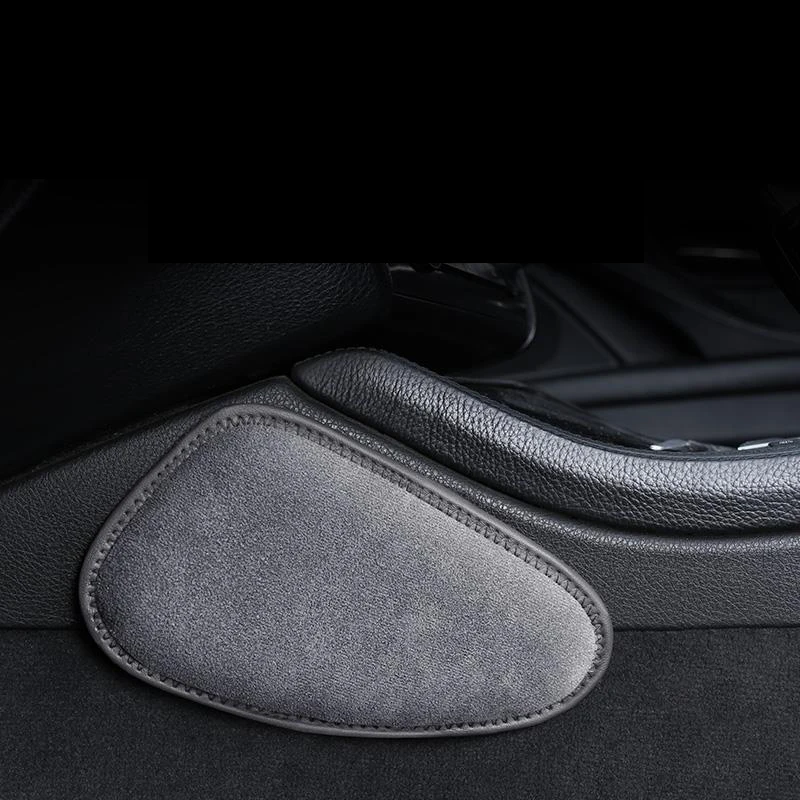 Car Leather Knee Pad Generic Easy Install High Quality Auto Pillow Long Distance Driving Leg Pad Hand Holder Support Accessories