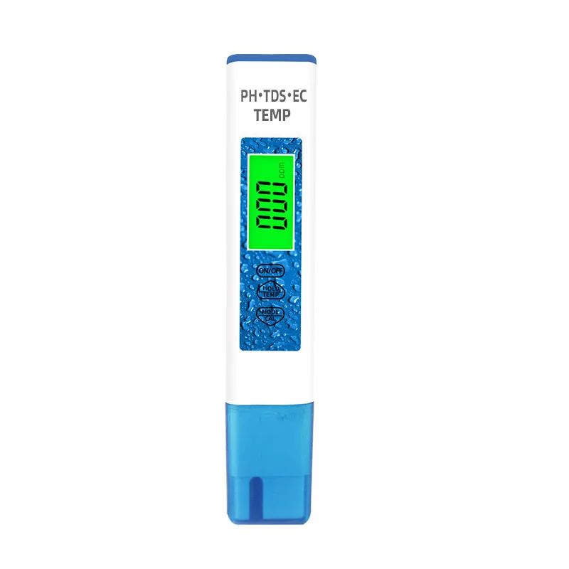 4-in-1 TDS PH-Meter Digitaler Wassertester 0,01ph Hohe Genauigkeit PH-Meter 0-9990ppm Temperatur TEMP PPM Tester