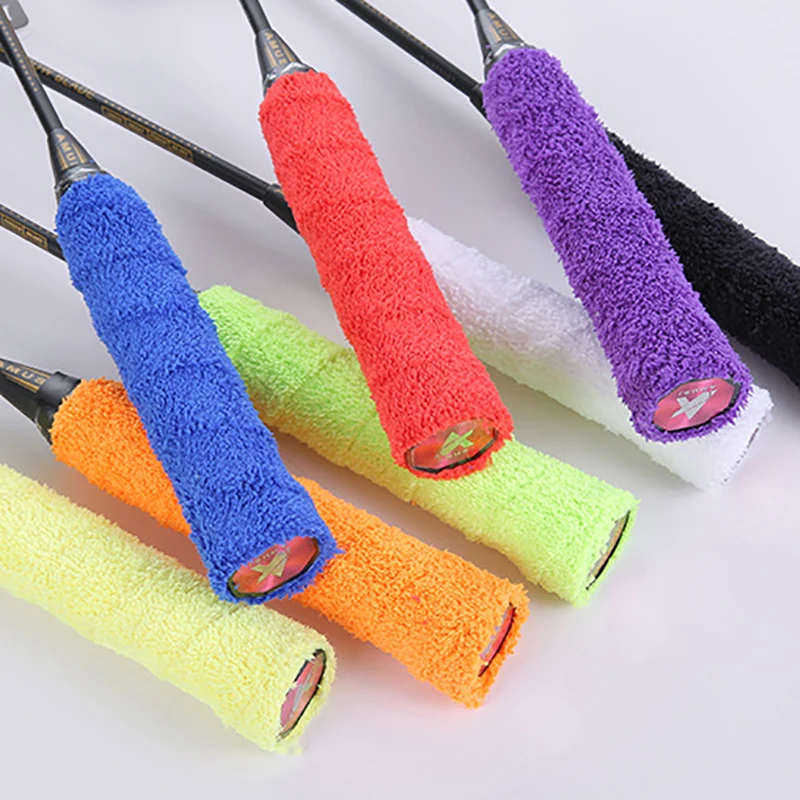 Long pile ultra-fine Microfiber Towel Badminton Racket Hand Gel Overgrip Sweatband Anti-slip Badminton Grips Wrap Strap