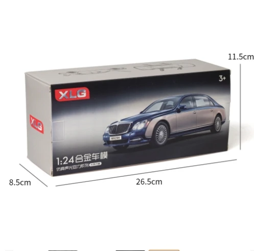 1:24 Maybach 62s S650 Classic Luxy Car Alloy Car Model Diecasts Metal Toy Vehicles Car Model Simulation Collection Kids Toy Gift
