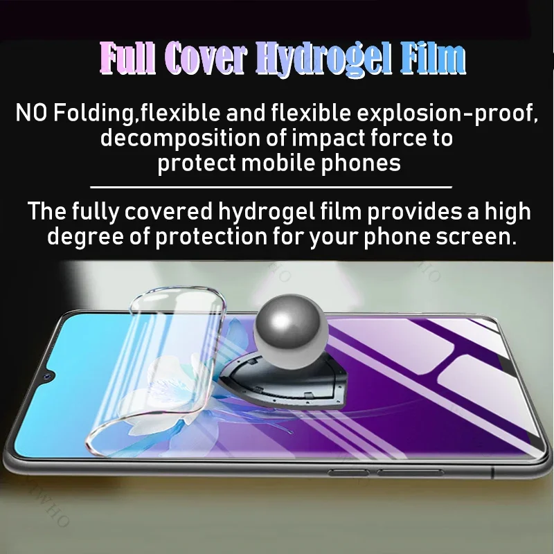 4-1psc Front Safety Hydrogel Film for Vivo V20 V 20 V2025 Protective Screen Protectors Clear Transparent Film Not Tempered Glass