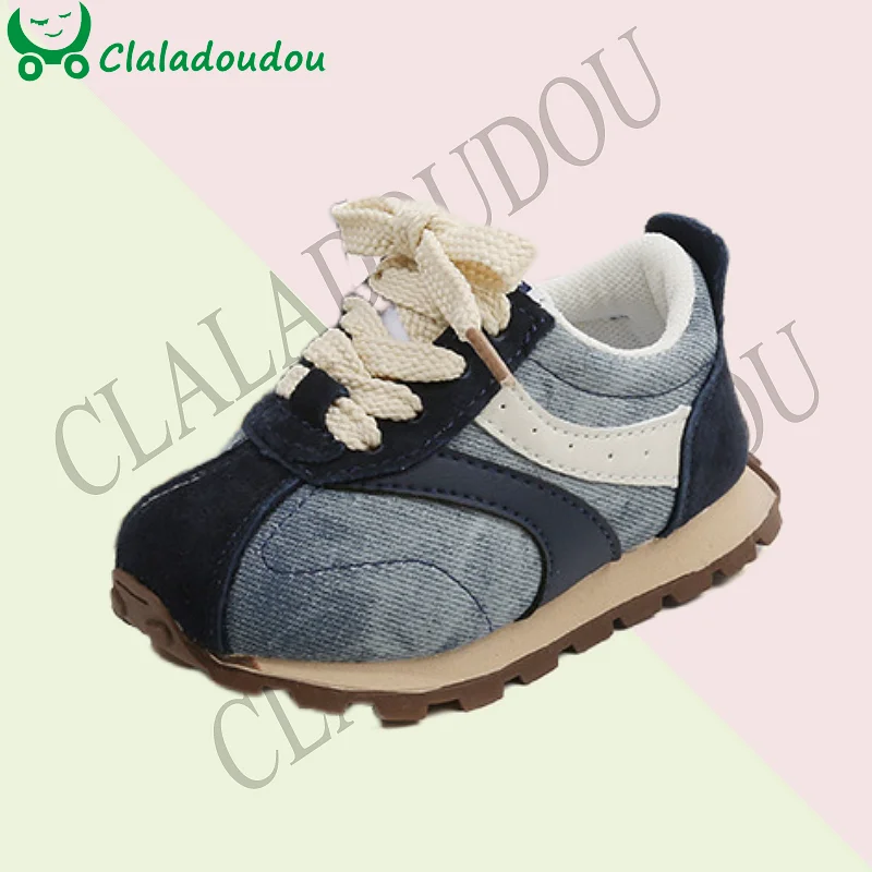 Claladoudou Kids Sneakers For Boys Fashion Kids Sport Shoes Fashion Patch Breathable  Spring Children Girls Outdoor Running shoe