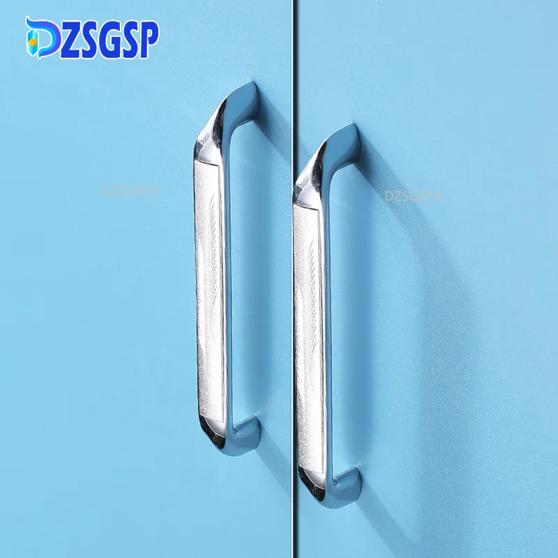 DZSGSP Aluminum Alloy Wardrobe Cupboard Handle Gold Sliver Drawer Pulls Modern Door Handles Kitchen Knobs Furniture Hardware