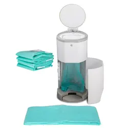 Sacos de lixo para fraldas de bebê, substituição do balde de lixo, forros para cozinha, prova de odor, extra longo, refil, 16L, 3pcs