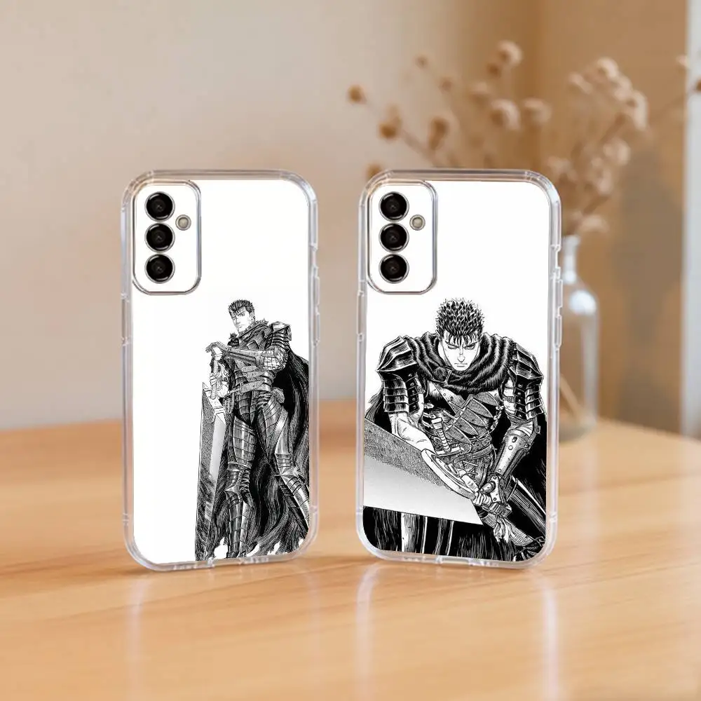 

Berserk Guts Hot Anime-e Phone Case Transparent Silicone Soft For SamsungA10,12,20,21S,30,31,40,50,51,52,70,71