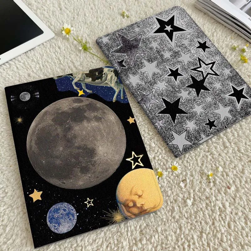

Cartoon Moon Star Cow Gift Tablet Case For Xiaomi Redmi Mini Pad SE K 2 4 5 6 7 8 2023 2025 11 8.8 11.2 10.1 Pro
