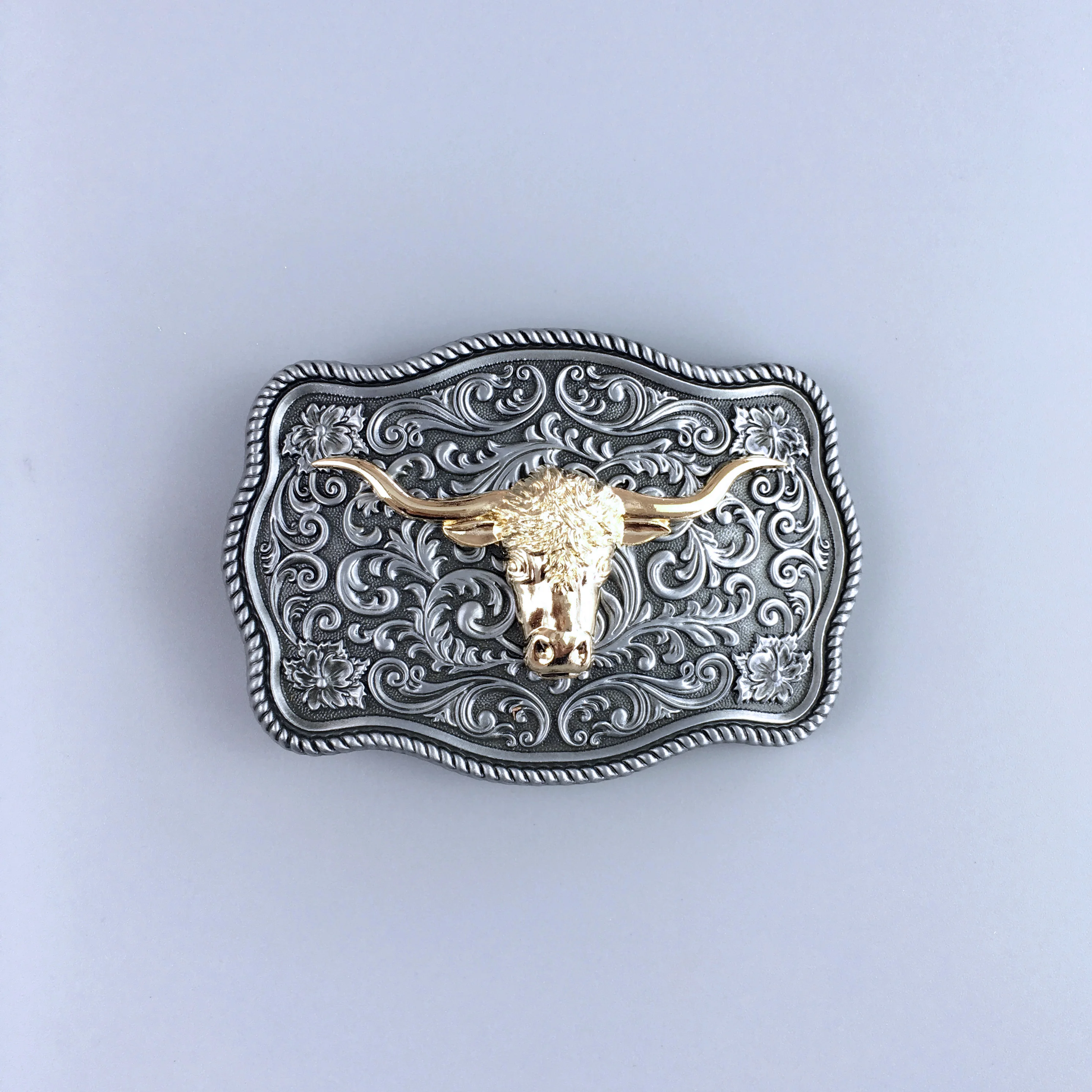 Small Size Vintage Bull Head Western Belt Buckle BUCKLE-WT142BH