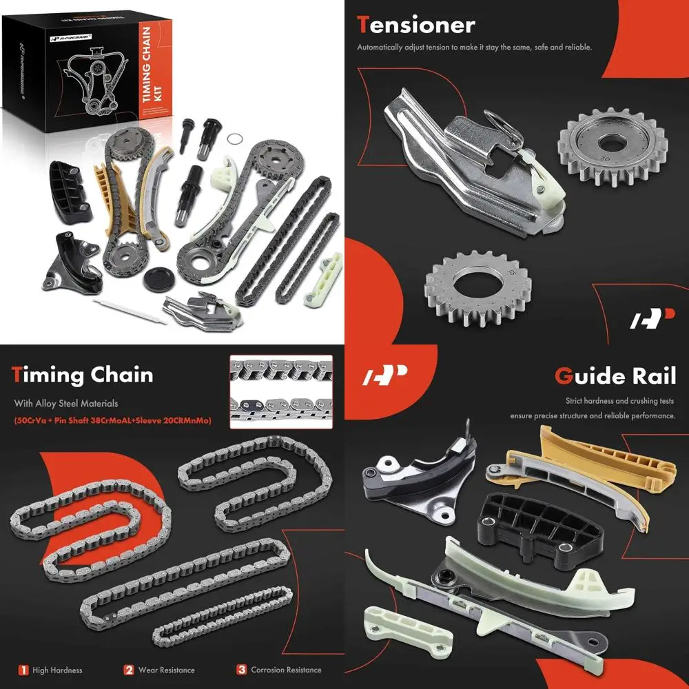 

A-Premium 17PCS Engine Timing Chain Kit W/Tensioner & Guide [SOHC, 6Cyl 4.0L] Compatible with Ford, Mercury, Mazda - Explorer 97