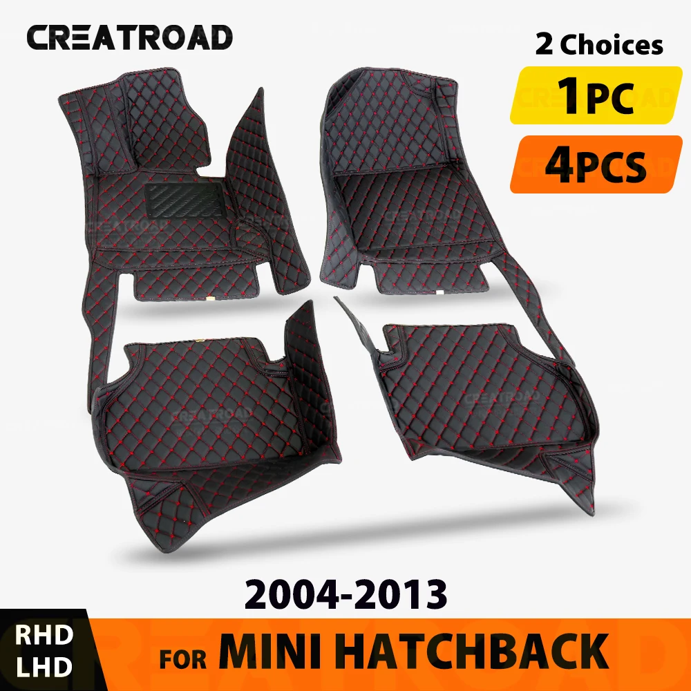 

Car Floor Mats For MINI Hatchback 2004 2005 2006 2007 2008-2013 Custom Auto Foot Pads Carpet Cover interior accessories