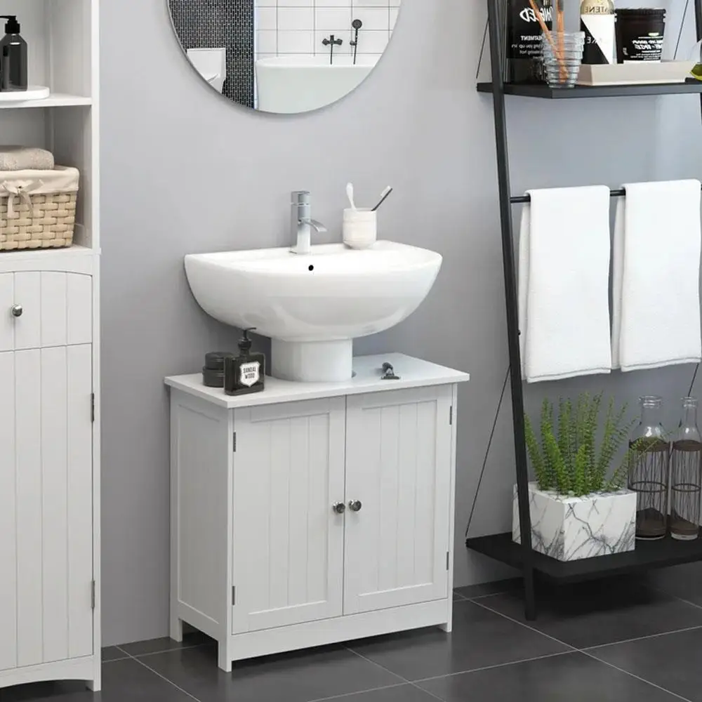 

Non Pedestal Under Sink Bathroom Storage Vanity Cabinet Space Saver Organizer