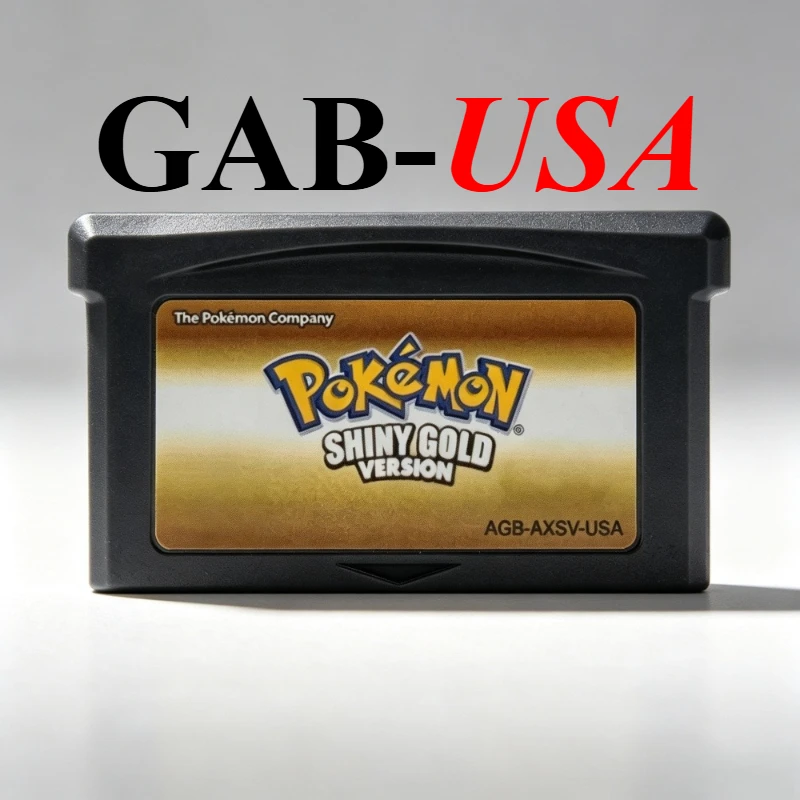 USA GBA Pokémon Spielmodul 32-Bit Videospielkonsolen-Karte AshGray Liquid Crystal Light Platinum Spielkarten-Sammlung Geschenk – Detail 18