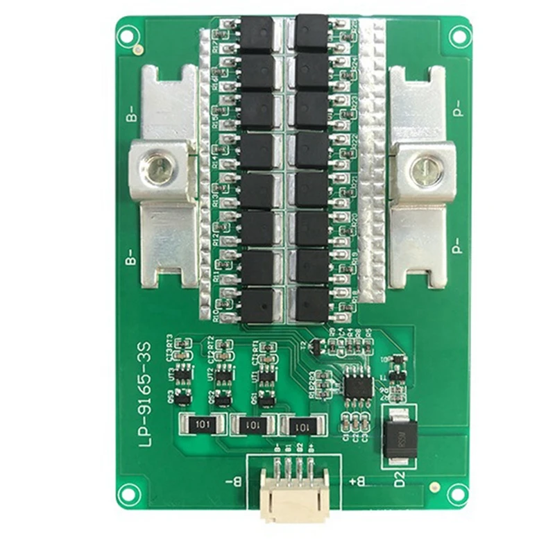 3 Series Lithium Battery Protection Board With Equalization 50A Electric Toy Car Communication Equipment Easy Install