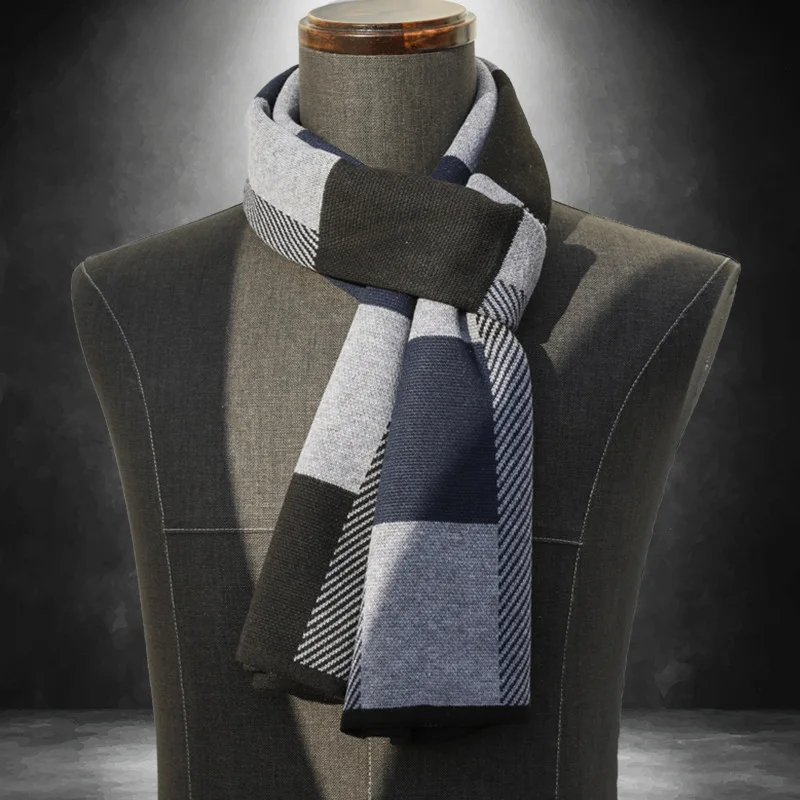 Fashionable Men's 2023 Scarf - Korean Version, Fashionable Long & Warm, Must-Have Imitation Cashmere Scarf Women Luxury