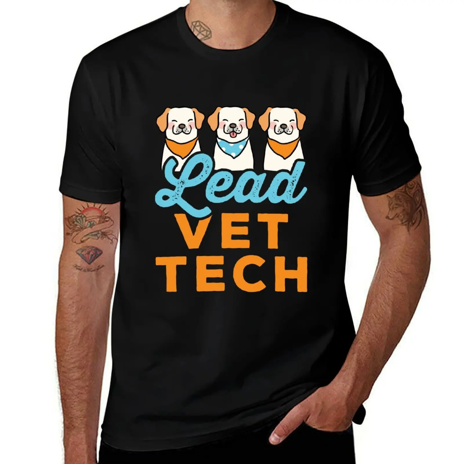 

Lead Vet Tech Veterinary Technician Supervisor T-Shirt man t shirt heavy cotton graphic t shirts for man T-Shirt
