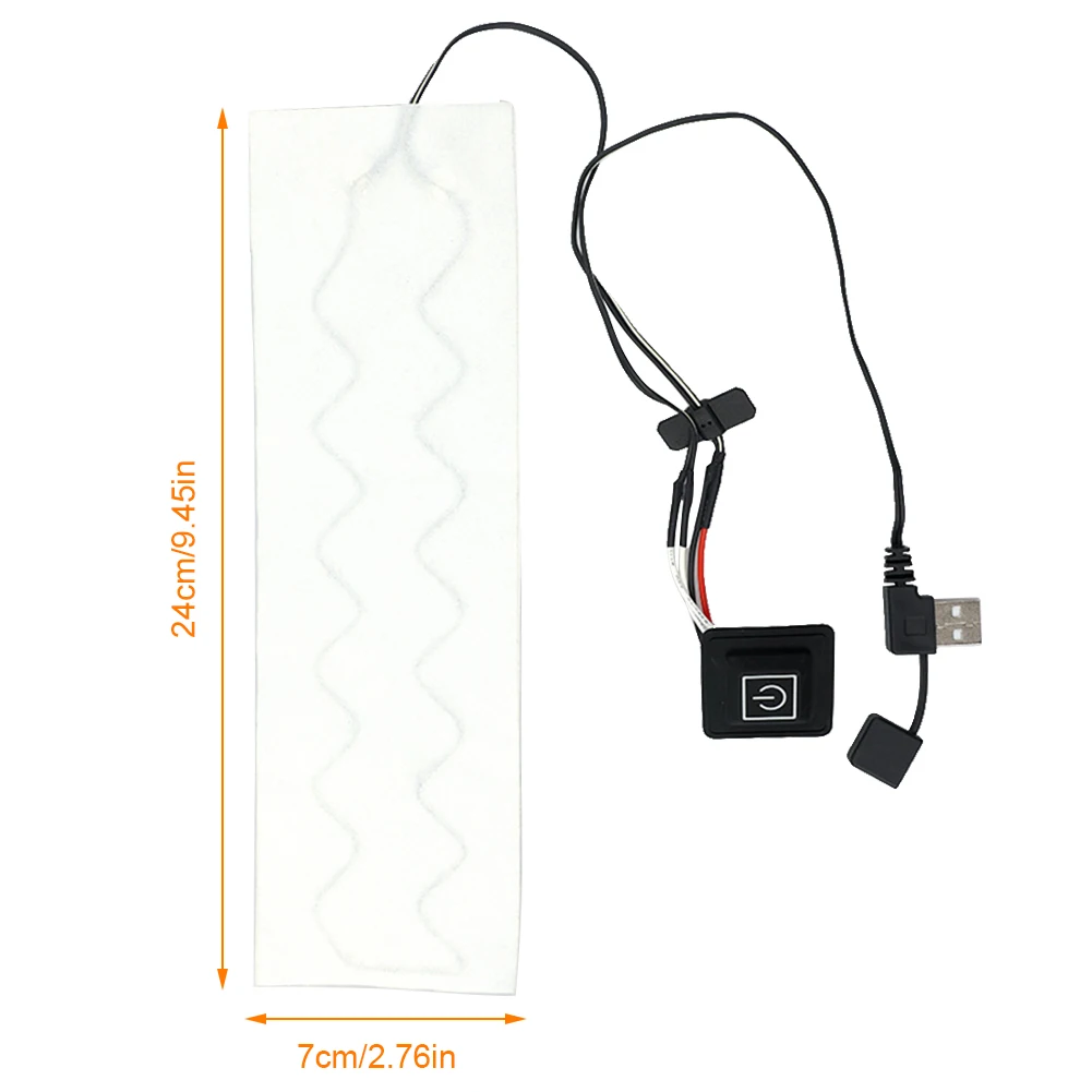 سخان القماش الكهربائي USB وسادة تسخين كهربائي مقاوم للماء 3 مستويات قابل للتعديل أداة تدفئة درجة الحرارة للتخييم في الشتاء في الهواء الطلق