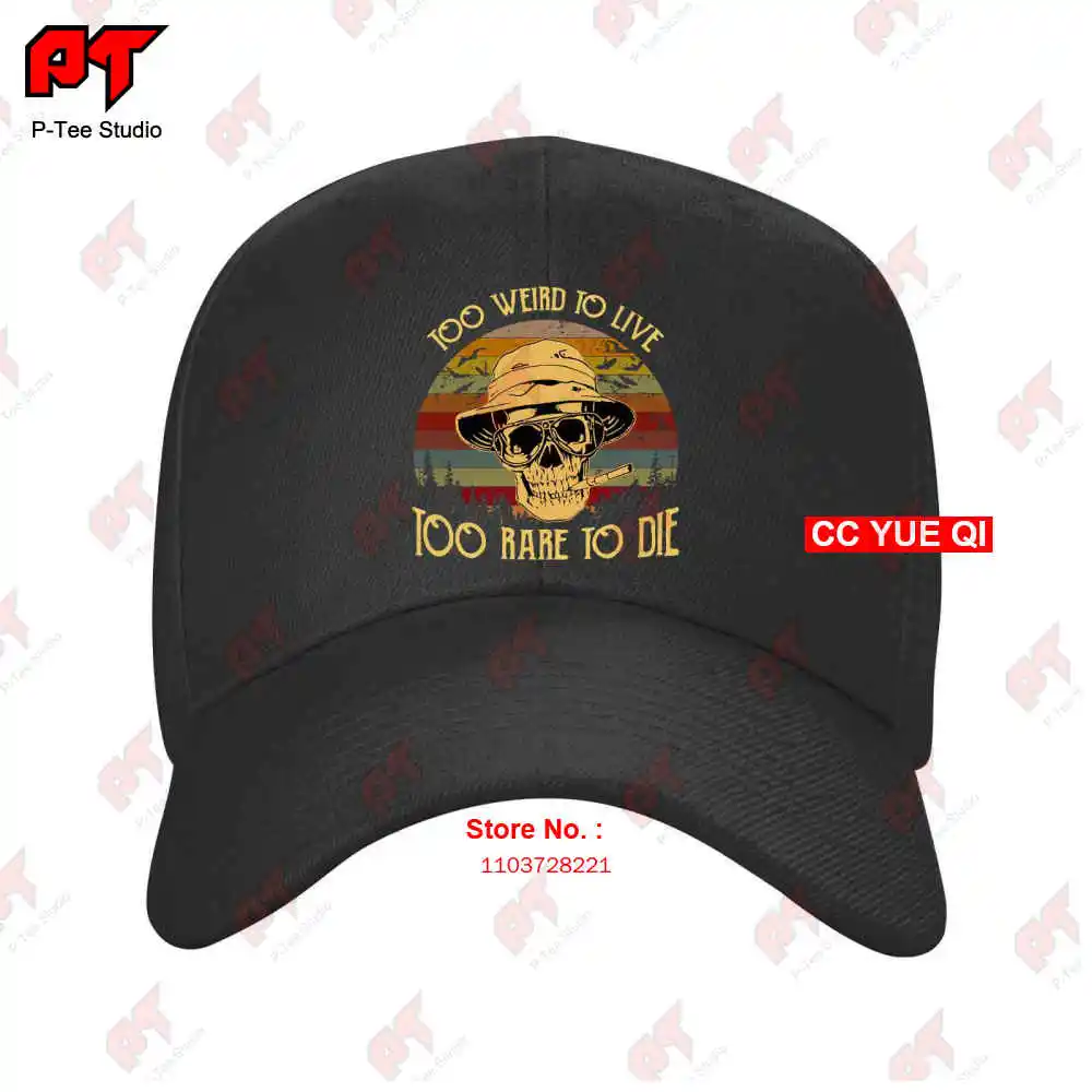 Too Weird To Live Too Rare To Die Pattern Baseball Caps Truck Cap LBTB