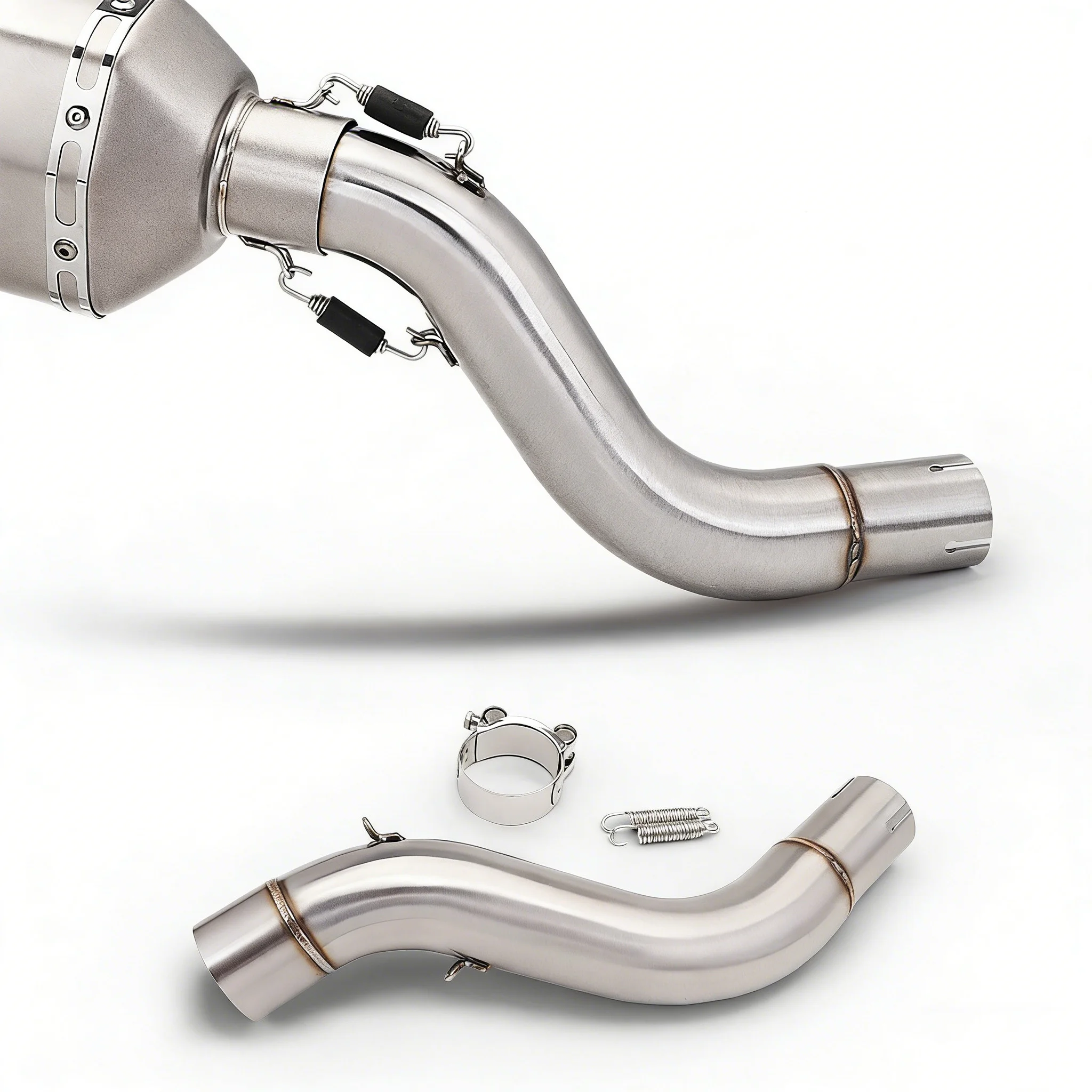51mm Universal  Motorcycle Exhaust  Front Pipe Titanium Alloy Line  Factory Direct SellingFor CFMOTO 700MT