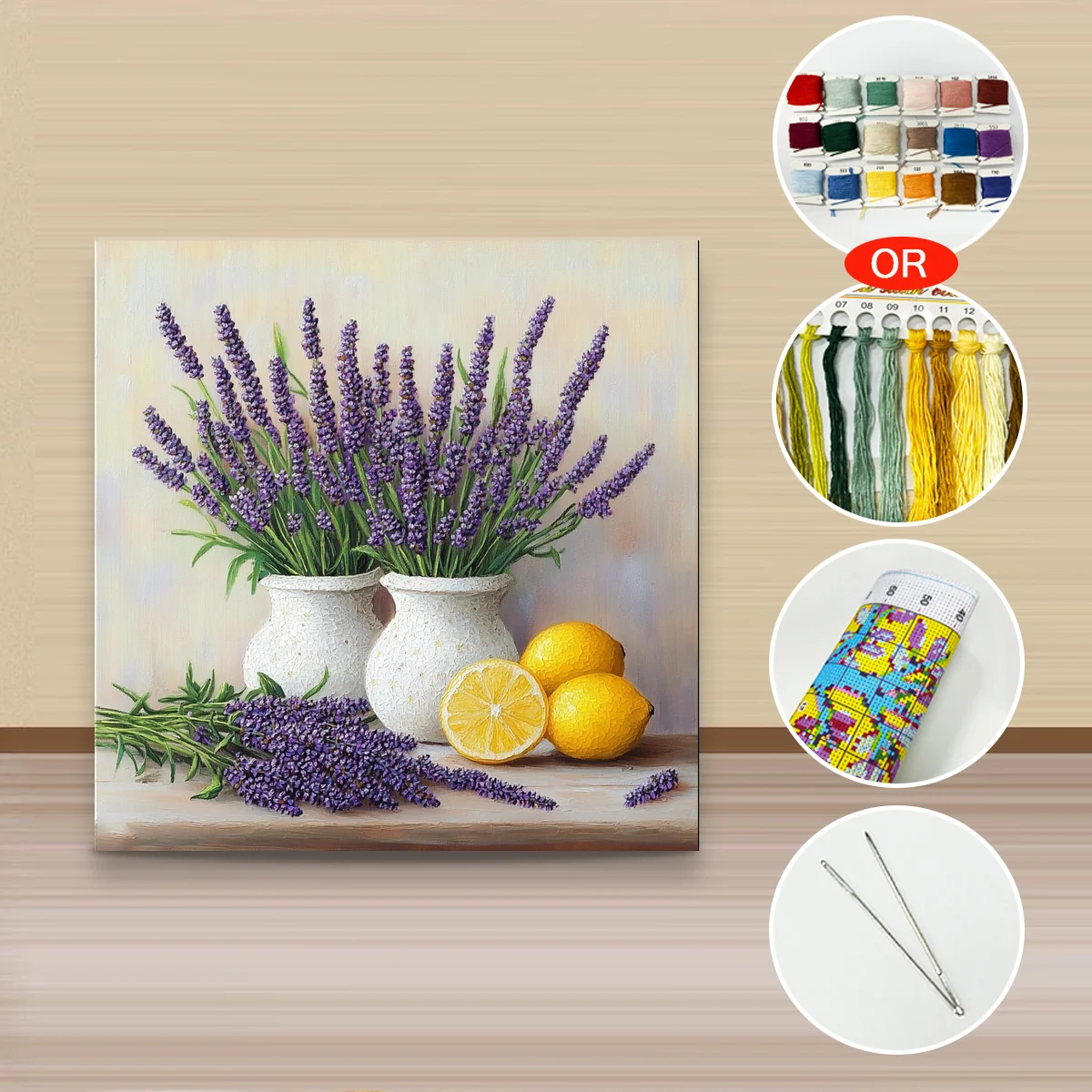 1 Stück 40x40 cm/15,74 Zoll, 11CT/14CT Kreuzstich-Set, DIY Valentinstagsgeschenk, Stickerei-Set für Festivals, Tiere – Detail 3