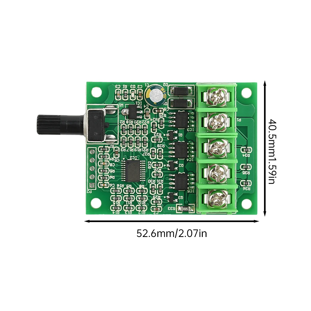 DC6V-24V DC трехфазный бесщеточный контроллер двигателя контроллер скорости двигателя вентилятора жесткого диска с защитой от обратного подключения