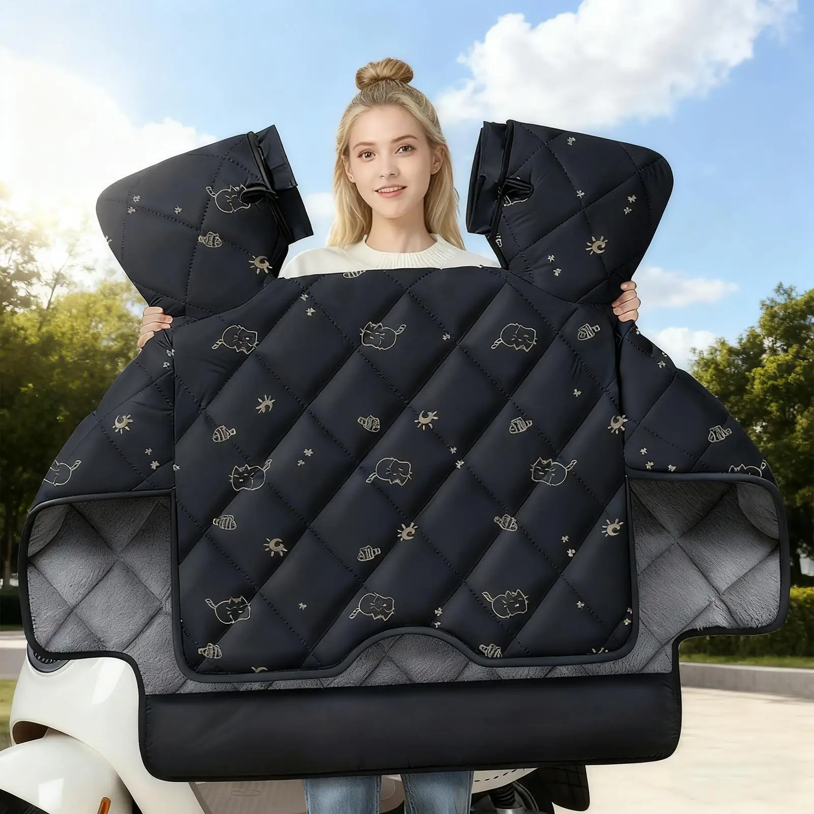 하이킹용     스쿠터 앞치마 방풍 보호대 남성 여성용 스쿠터 방풍 다리 커버 걷기 등산 자전거 타기 배낭여행용