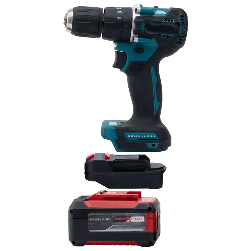 Convertitore batteria per Makita 18V li-ion Tools to Einhell/X-Change/Ozito 18V adattatore batteria agli ioni di litio accessori per utensili